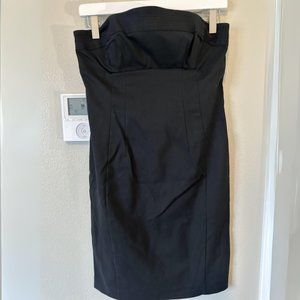 Express Black Strapless Dress